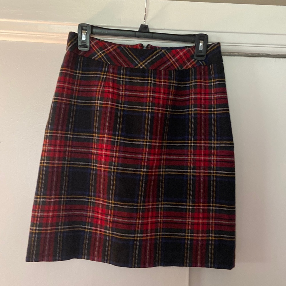 Chadwick’s wool plaid skirt